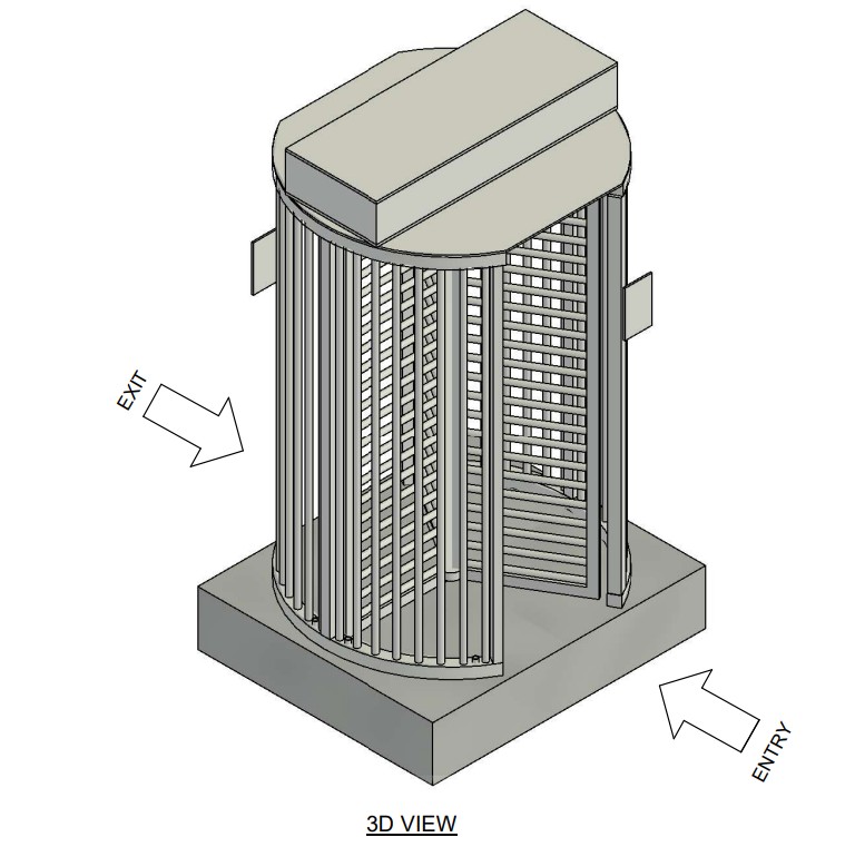 FPT1 FULL HEIGHT TURNSTILE