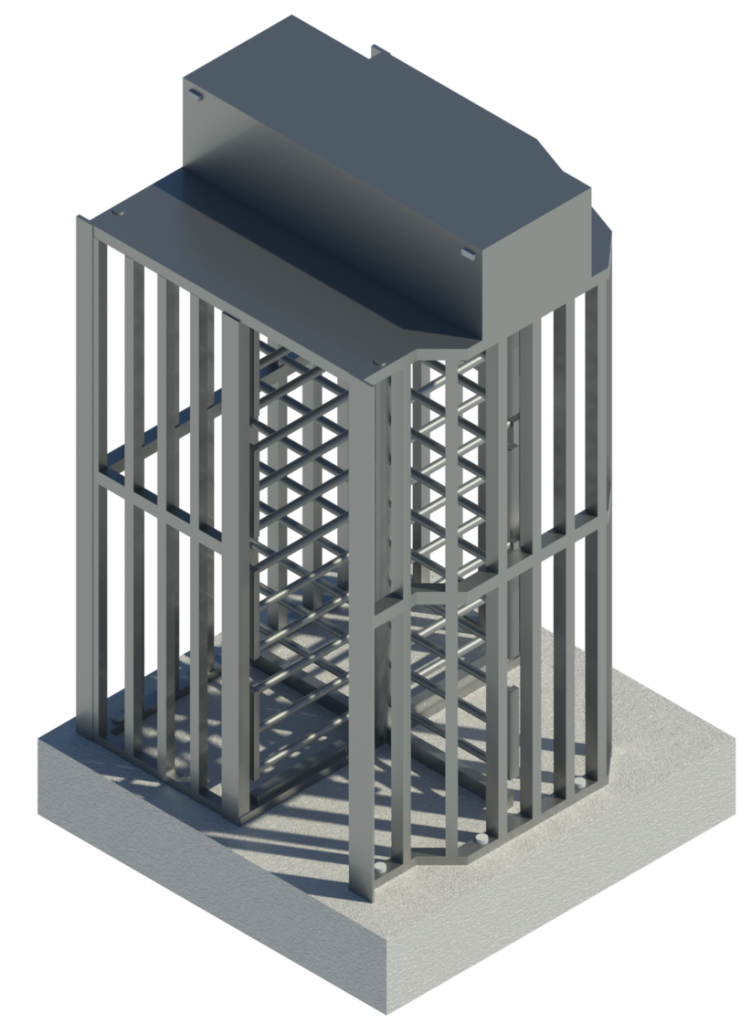 LPS 1175 PLATINUM TURNSTILE B3 3D drawing