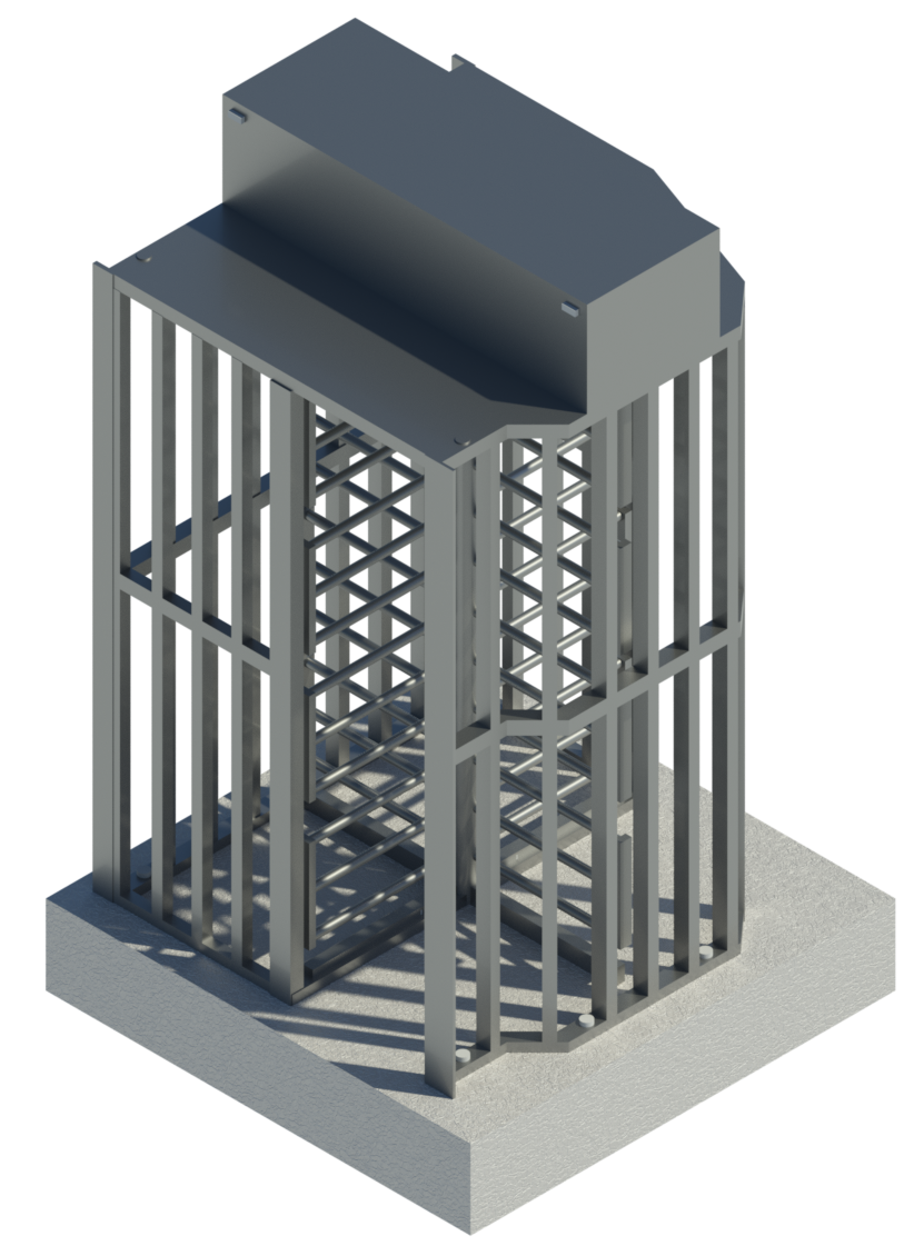 LPS 1175 PLATINUM TURNSTILE B3 3D drawing